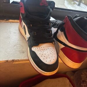 Nike Black and Red Sneakers